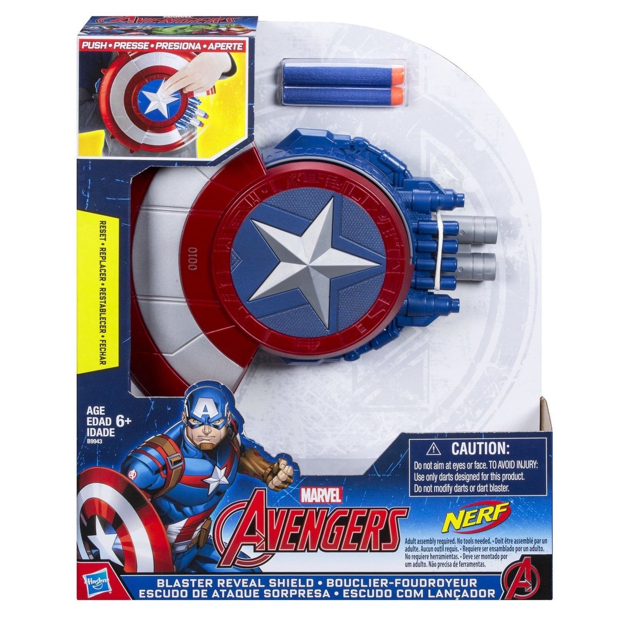 HiFiveToys's tweet photo. Marvel Captain America Blaster Reveal Shield Launch 2 NERF darts
#Hero #MarvelToy #CaptainAmerica #Shield https://t.co/6S47ZF6jPO