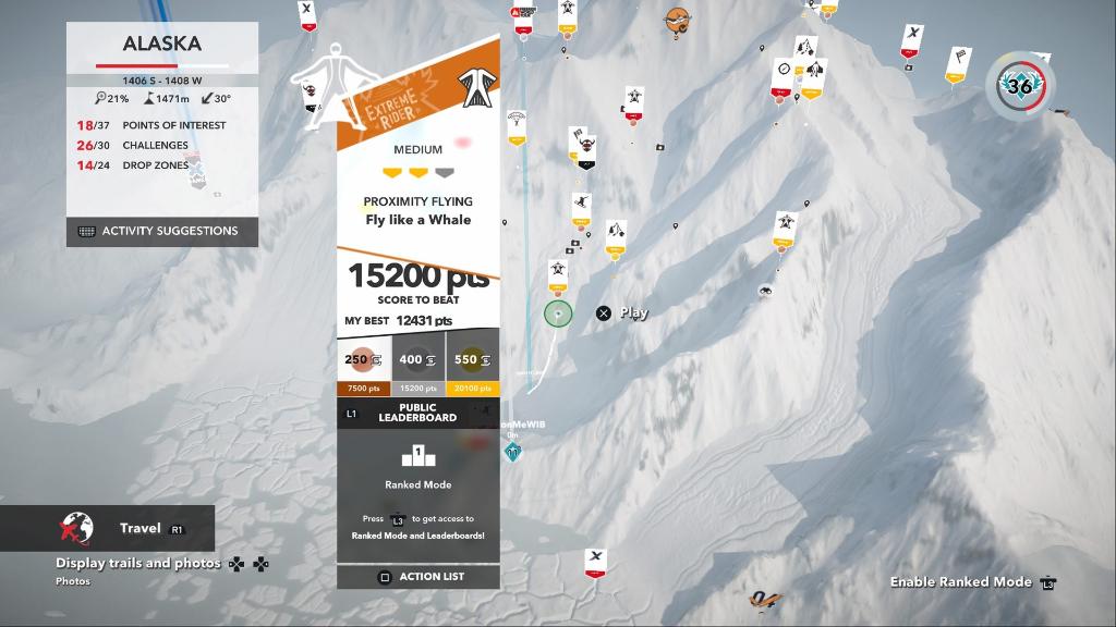 Steep Activate The Beat The Leaderboard Ubisoft Club Challenge In The In Game Live Page And Score More Than 43 400 Points In The Fly Like A Whale Challenge In Alaska