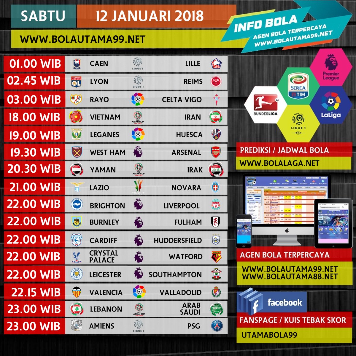 #ligainggris #premierleague #ligaspanyol #kostumfutsal #soccernews #prediksibola #kabarbola #infobola #ligaindonesia #agenbola #score #championsleague #AFC #jadwalbola #cr7 #Messi #prediksibola #ucl #epl