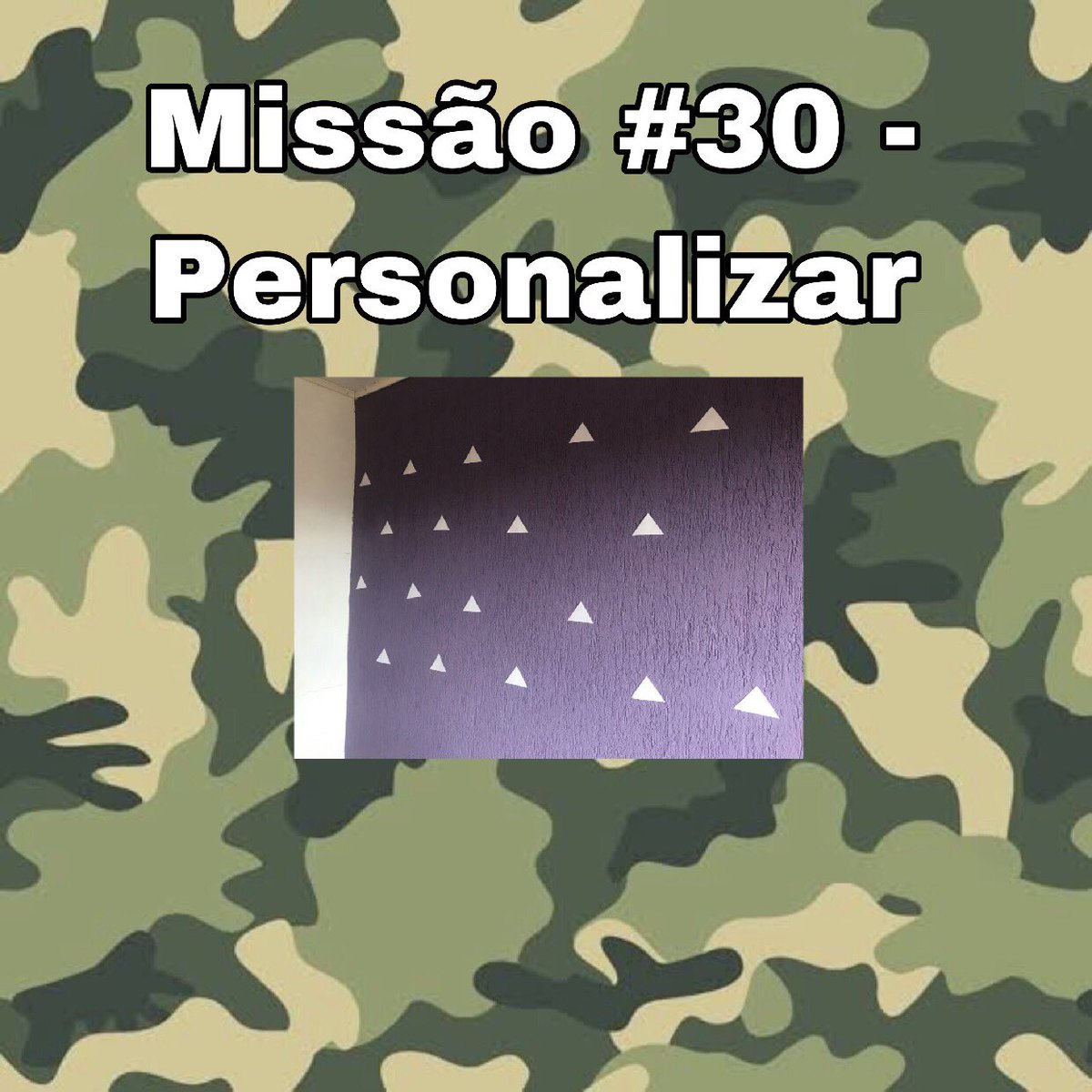leticiafranco32's tweet photo. Nessa missão personalizei a parede do meu quarto para dar uma diferenciada, depois de muitos tutoriais assistidos decidi dar uma cara diferente para a parede. Então colei alguns triângulos aleatoriamente. 
#EliteUniversal #EuSouELT
Dupla: @LucasWilliaam 
@EliteUniversal https://t.co/uXcRV1hVyr
