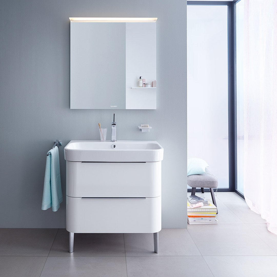 Duravit's tweet photo. Our Happy D.2 series, designed by @sieger.germany, is a complete bathroom suite solution that is chic, versatile and timelessly modern.  Uniquely delicate curves and a refined shape set this collection apart and bring a new level of elegance to the bath! 😍 https://t.co/6OKpBifVHF