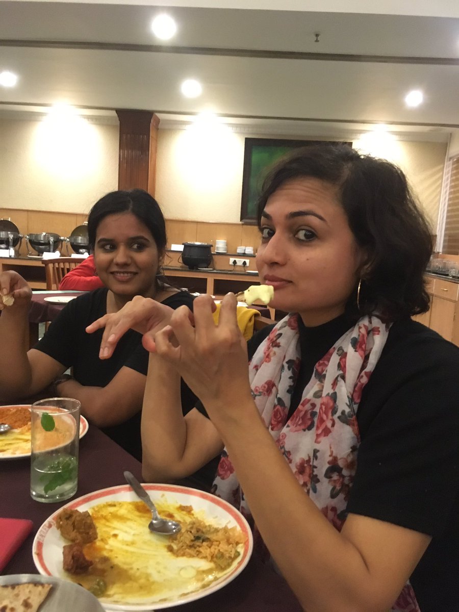 meghana2004's tweet photo. Pickle and payasam; roti and ice-cream; food adventures at the #c2codoffsite18 @c2cod @TanuRai_ @PoojaShankar2 https://t.co/RfucX3b4RU