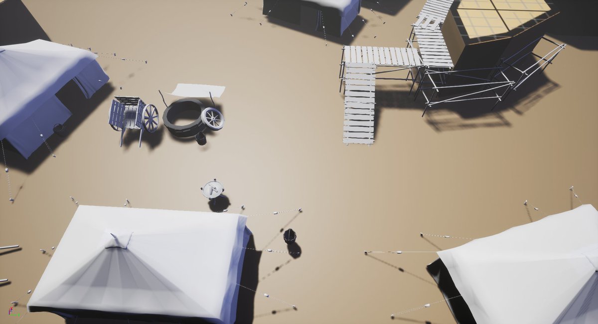 PunchFrost's tweet photo. Huge thanks to everyone on our art team for getting so many models in engine ready for level designers! You all rock 🤘#indiegame #indiegame #gamedev #gamedevelopment #IndieGameDev #ue4 #lowpoly https://t.co/WMcoFLzWHu