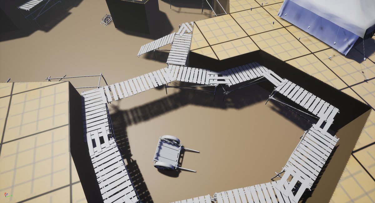 PunchFrost's tweet photo. Huge thanks to everyone on our art team for getting so many models in engine ready for level designers! You all rock 🤘#indiegame #indiegame #gamedev #gamedevelopment #IndieGameDev #ue4 #lowpoly https://t.co/WMcoFLzWHu