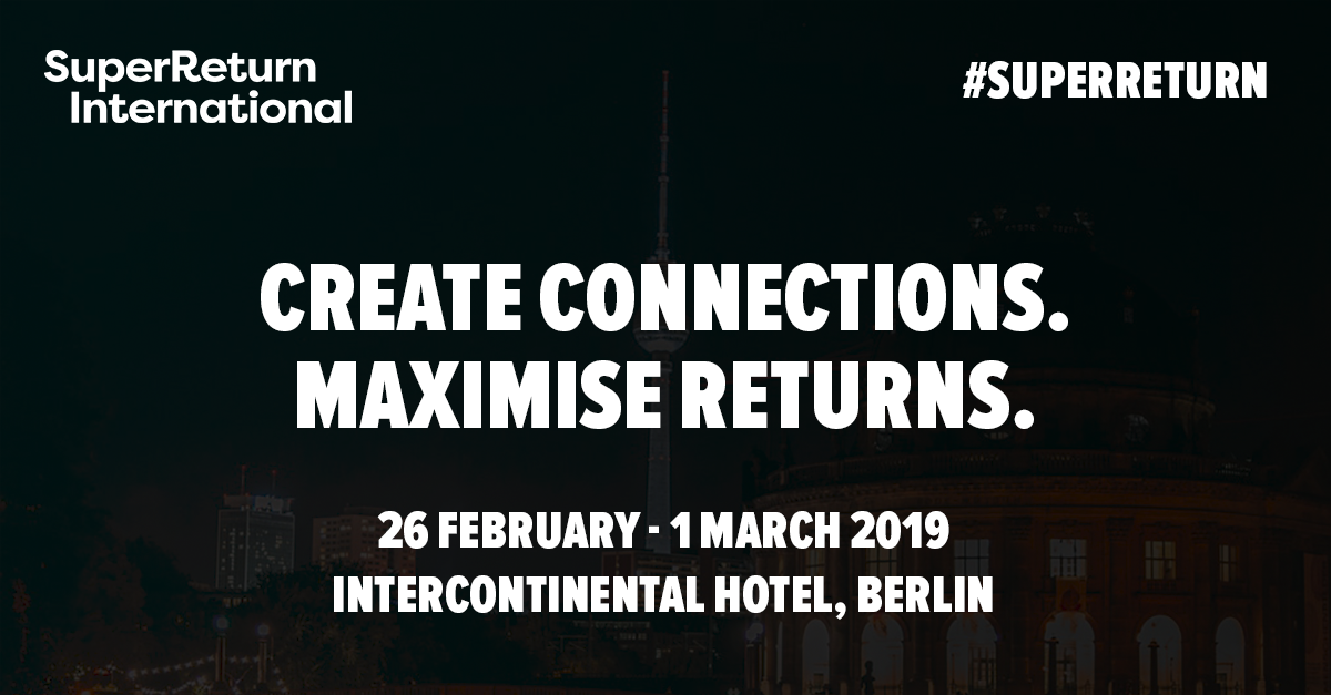 SuperReturn's tweet photo. We're expecting record breaking attendance at #SuperReturn International 2019 in Berlin! Come and join us Feb 26 - March 1 and get a 10% discount now! Quote: FKR2478TWM by 18th Jan: https://t.co/UmRyGgmQFN  #PrivateEquity #VentureCapital https://t.co/y2cWdEOis4