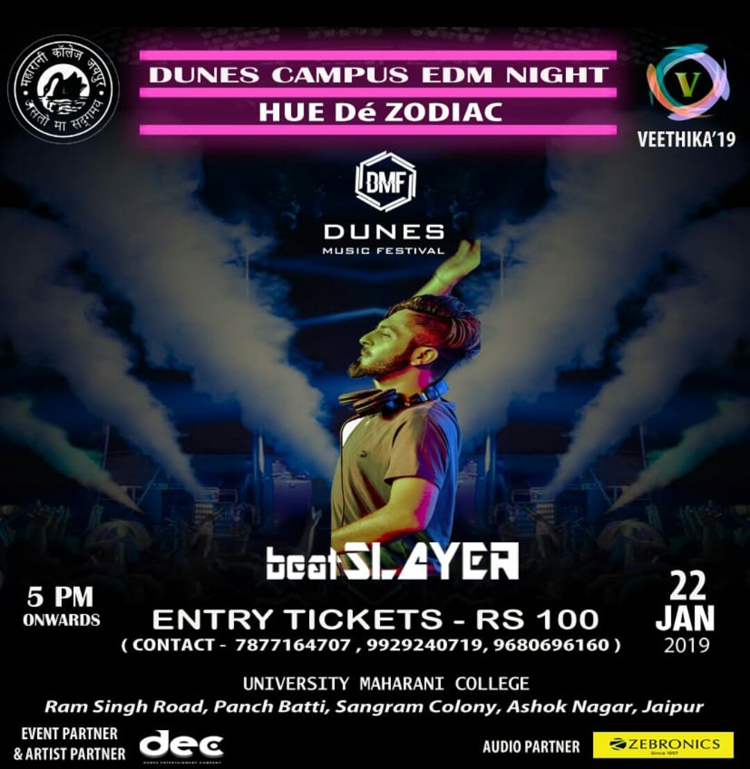 CollegeMaharani's tweet photo. VEETHIKA 2019 PROVIDES WITH SOO MUCH FUN, IN SOO LESS
Be a part of this journey, show us what you've got with the sick beats that'll make you jump in the air
For more information about the fest check out the website link in bio. 
Stay tuned https://t.co/5uDGwAjuNs
