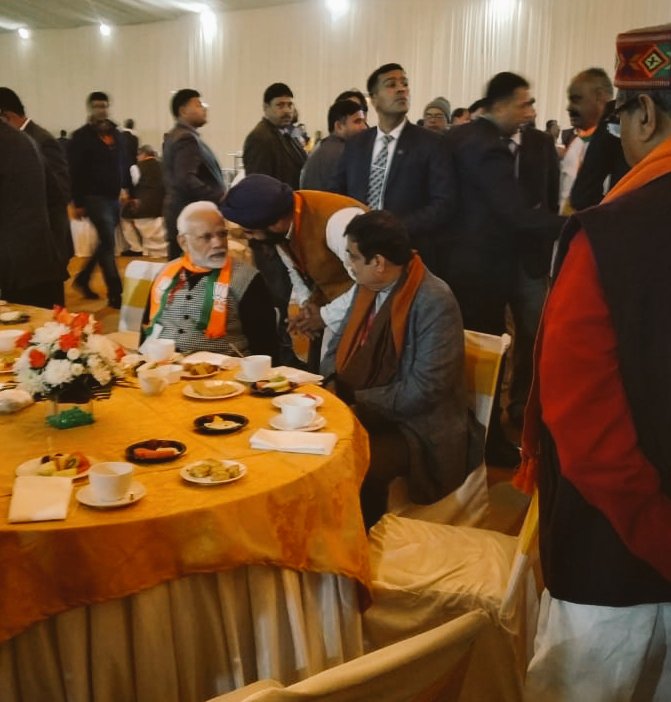 TajinderBagga's tweet image. With @narendramodi Ji at National Convention