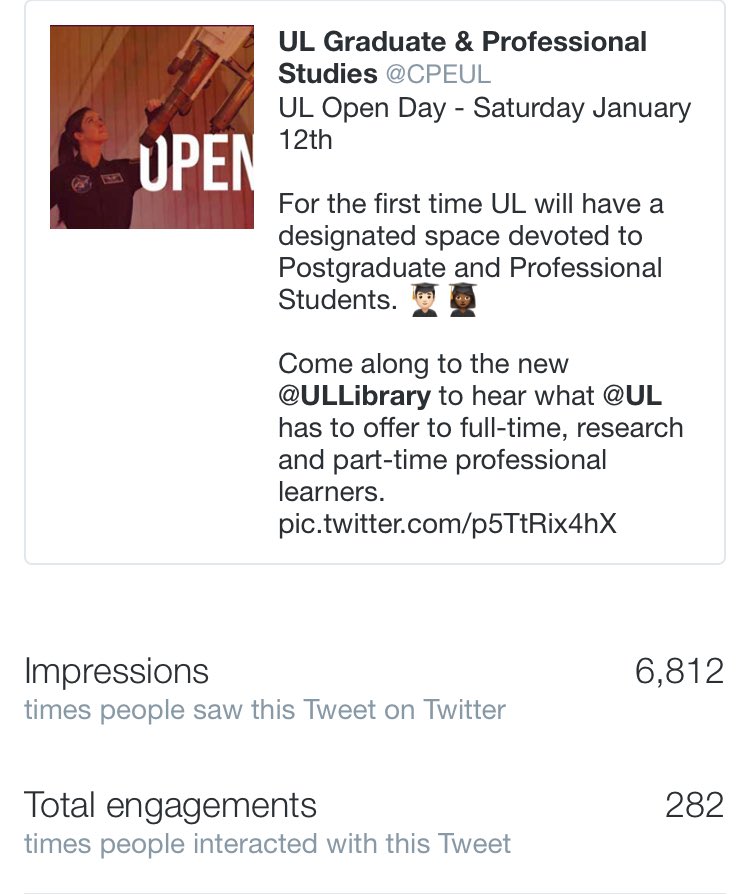 ChrisRyan1997's tweet photo. Getting some good engagement on both Twitter and Facebook since I started this week 🤓 #marketing #socialmedia https://t.co/VlWPpeNh0z