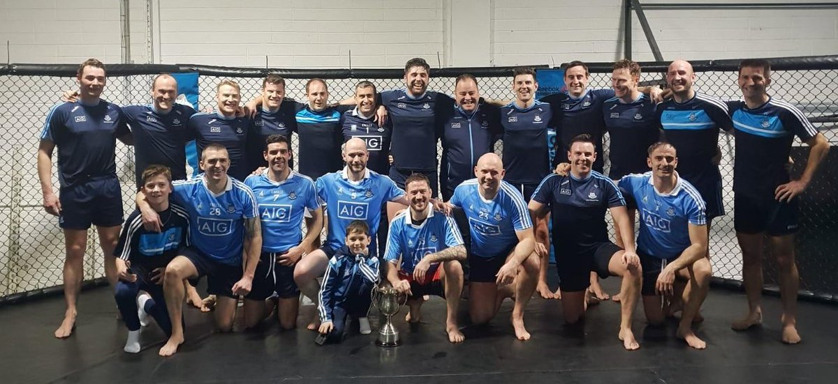 John_Kavanagh's tweet photo. An honour to be invited to train the current All Ireland GAA Football Masters Champions. These boys in serious shape. I wonder if @DubGAAOfficial could match their numbers 🤔 https://t.co/q1FMPVNtSP