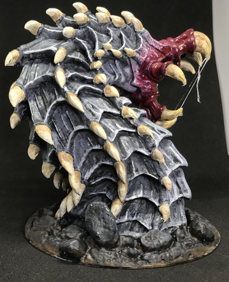 MightyLGames's tweet photo. Mrs MLG has painted #Goremaw she decided on grey in the end.
You can find Goremaw here
https://t.co/4hQyhPUU8u
#paintingReaper #miniatures #paintingminiatures #worm https://t.co/DJiFlKPfbH