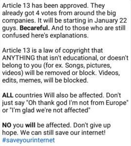gladwell_t's tweet image. #Saveyourinternet #IStandAgainstArticle13