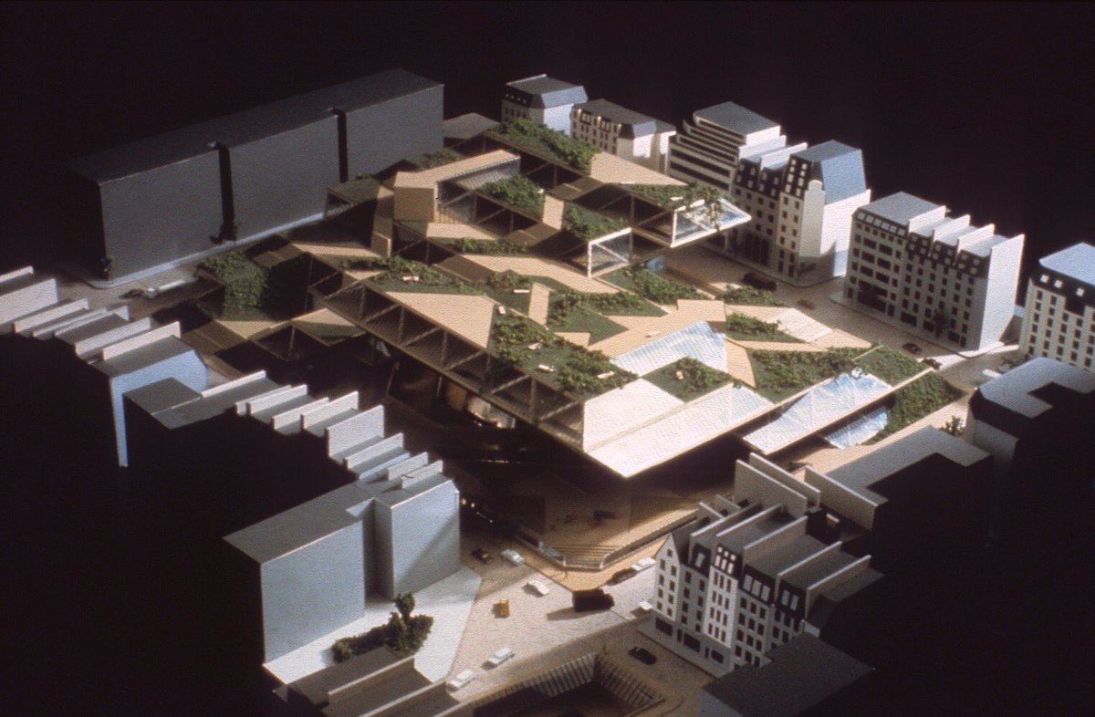 henkstadens's tweet photo. Moshe Safdies design voor centre Pompidou. WoW! Werd destijds 2e https://t.co/8usbtAe6Vu
