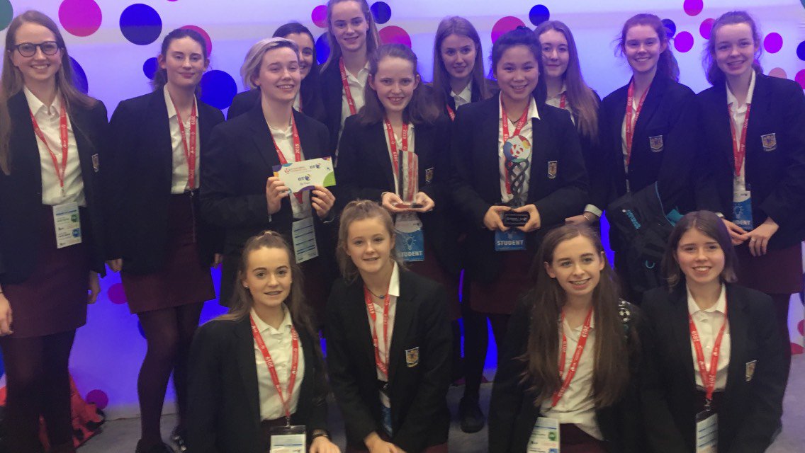 It’s been a great few days for our students @BTYSTE Well done to all but a huge congrats to Aoife, Tianha and Ava. Look forward to seeing you on <a href="/rtenews/">RTÉ News</a> <a href="/RTELateLateShow/">The Late Late Show</a> girls #STEMgirls and thanks to Mr Gallagher, Ms Carew &amp; Mr Cronin