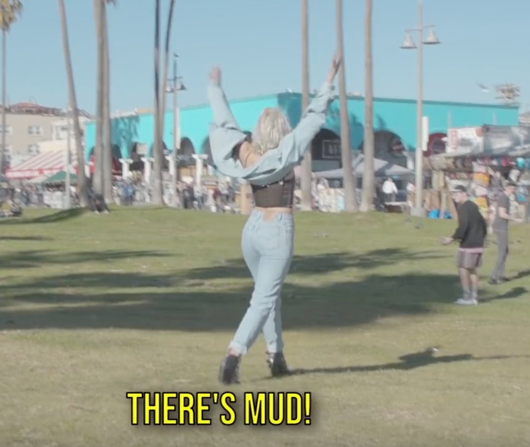 NatStrawn's tweet photo. Walking thru the mud to go stare at shirtless boys https://t.co/Dt7PrcYLh9