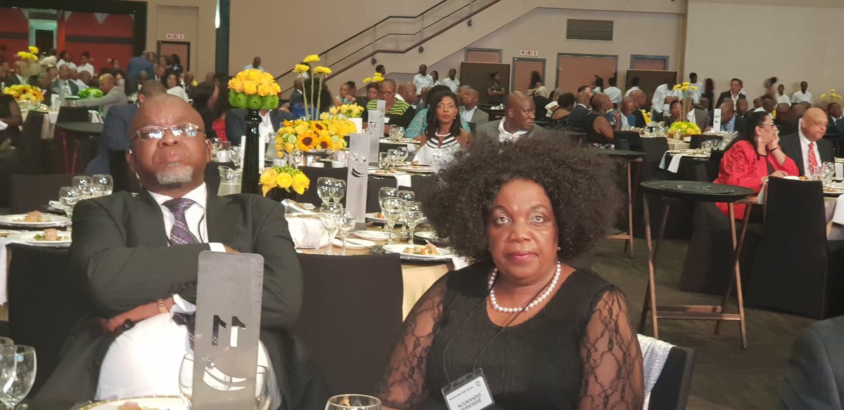 GwedeMantashe1's tweet photo. Attending the #ANCDinner. President @CyrilRamaphosa will shortly deliver a preview of the #PeoplesManifesto #ANC107 https://t.co/WLUKNhBiA2