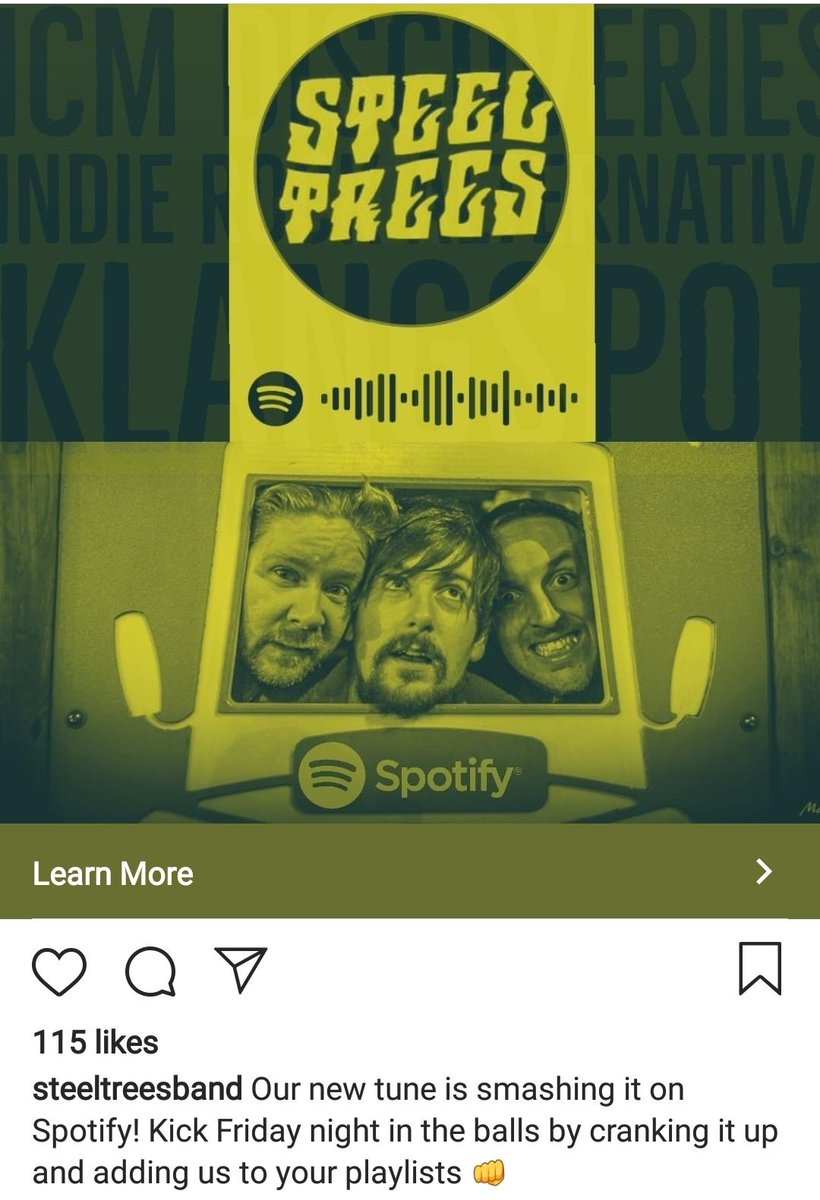steeltrees's tweet image. Add us to your @Spotify #Playlists 👊 #NewMusic #Friday #SteelTrees #Grunge #Rock #Alternative #Southyorkshire #London #Riffs @CargoRecords @TBT_Records @Dittomusic #spotify #editorial #applemusic #MusicNews
