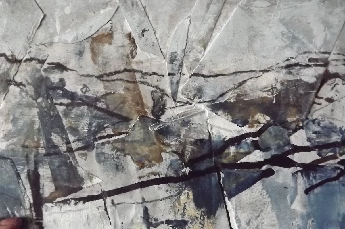 Sarahballartist's tweet photo. Part of the boxed landscape idea #collage #paintedpapers #constructed #charcoal #landscapepainting #findthenew #challenge #art #painting #risk https://t.co/5hjOcNTI2t
