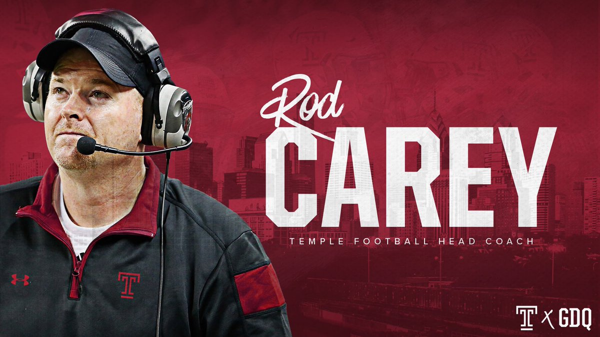 Temple_FB's tweet image. OFFICIAL: 

Join us in welcoming Rod Carey as #TUFB’s new head coach!

bit.ly/2CeTw9C