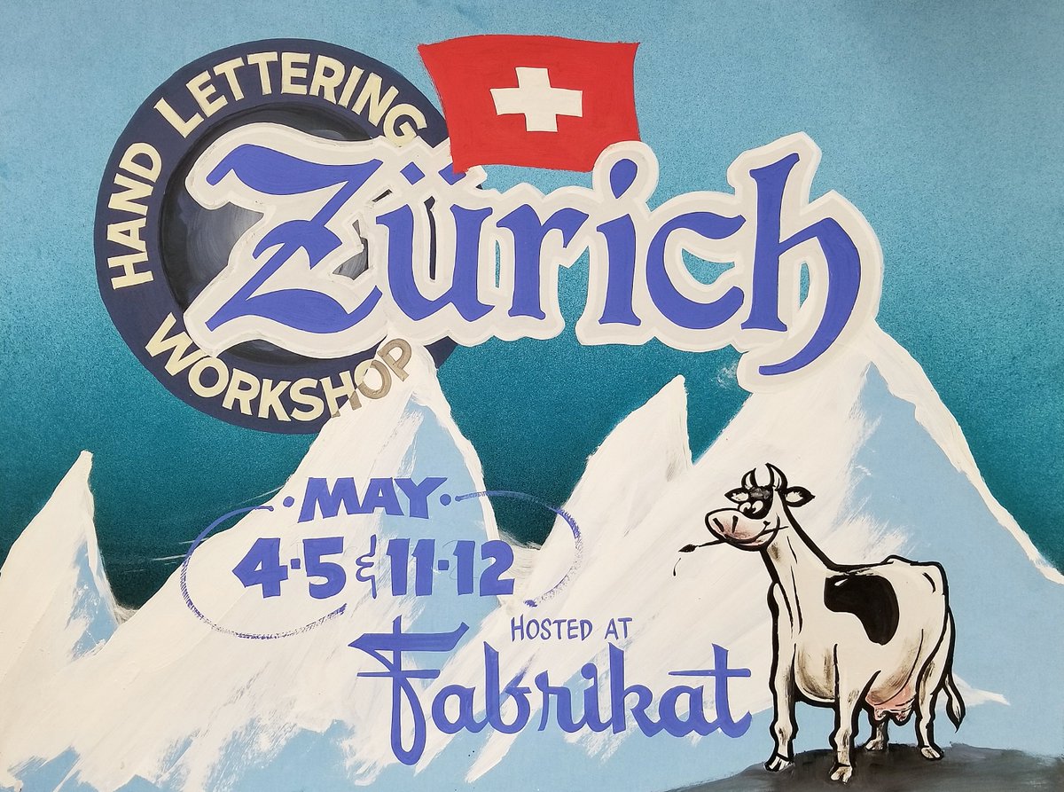 Mike Meyer - Sign Painter is back! 
We are very happy to announce the return of the much-loved workshops Sign Painting - Basic and Sign Painting - Lettering Effects.
Reservations are open: fabrikat.ch/workshops/mike…