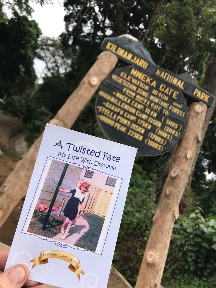 CurreyLewis's tweet photo. Fresh off an exhilarating climb up and down Mount Kilimanjaro, Tanzania, proves that #dystonia knows no borders. What is Dystonia? Find out more about by reading my #memoir ! #Yeg #bookstagram #Amazon #inspirational #RareDisease #rwbookclub #bookclubs #diagnosis #awareness RTW! https://t.co/WAxLmf7CxZ