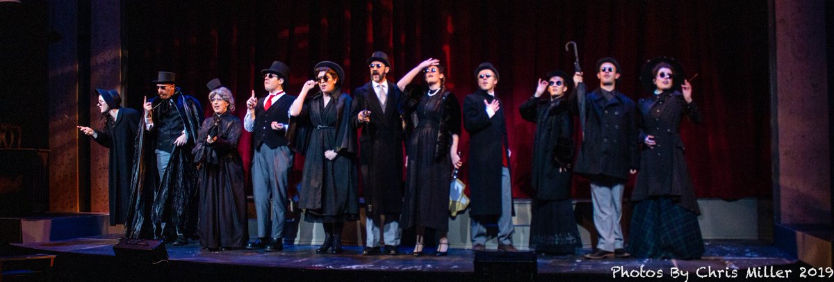 Ritztheatreco's tweet photo. "...This is a tale of revenge and retribution, so if you're smart, before we start, you'd best depart."
NONSENSE. It's Opening Night/Ritz Alumni Night, plus we all love a good revenge story, especially one that's as hilarious as #RitzGentsGuide! Curtain's at 8:00! https://t.co/uECQb2Fafz
