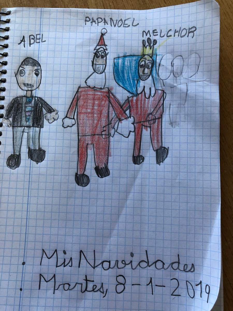 ciamariavigo's tweet photo. Así dibujó una de nuestras alumnas de primero de primaria sus #Navidades2018 en #Vigo, ciudad llena de #luz y #color @abelcaballero @ConcelloDeVigo https://t.co/GY4hfweaB8