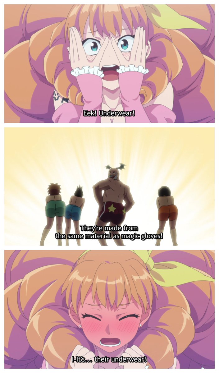 Radiant_Anime's tweet photo. Magic underwear is too OP! Nerf pls. https://t.co/laKwM3IrJ7