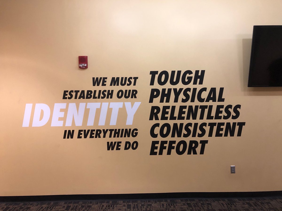 cover2group's tweet photo. A new era at App State begins with new branding in the Weight Room and Football Offices/ Locker Room. #WhosNext @AppState_FB @fswag18 https://t.co/fI4AyQkEqL
