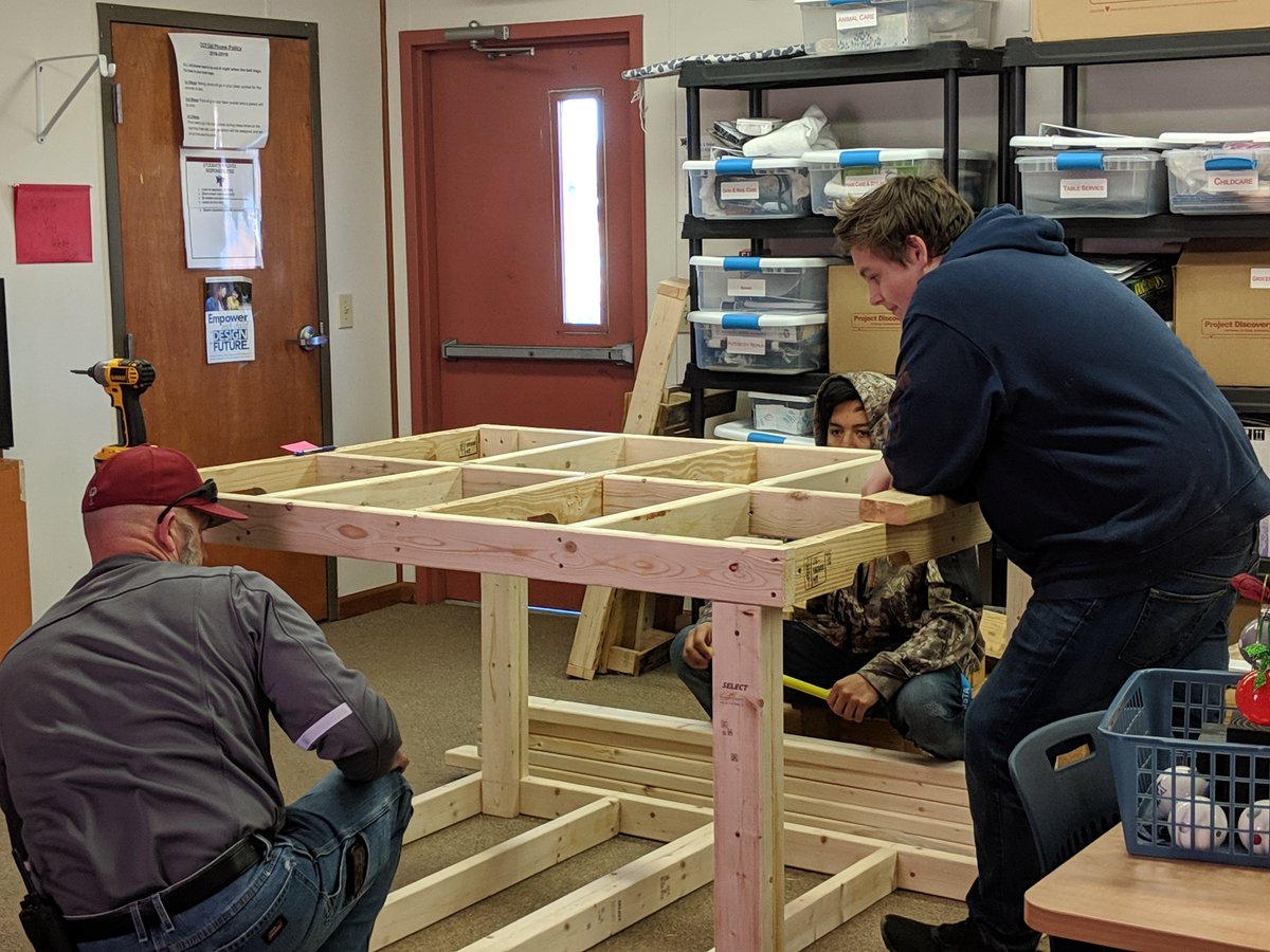 SVanlangendon's tweet photo. Learning carpentry skills. Thank you Mr. Cook. #ittakesavillage. #careerlabrocks #howlaboutit https://t.co/lHIqMPJtt3