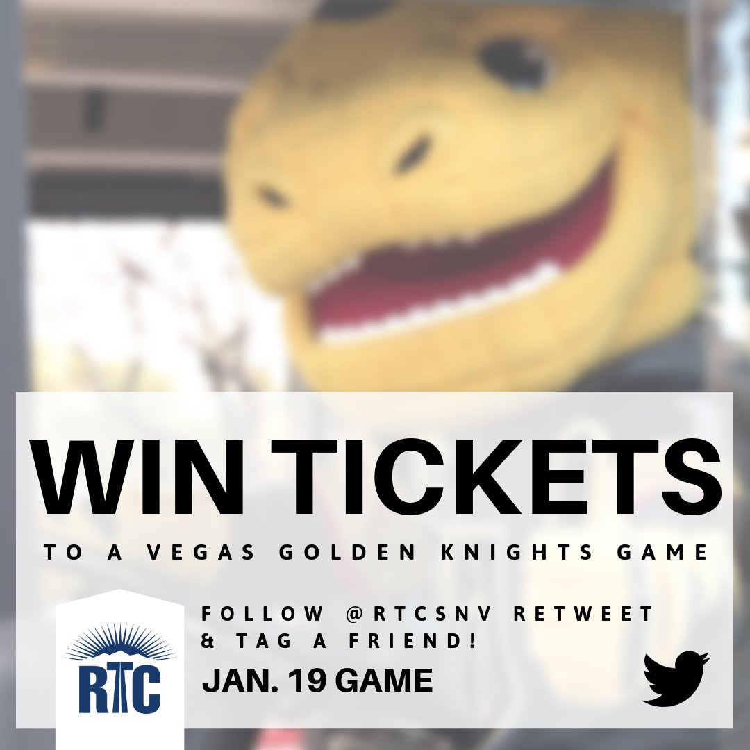 RTCSNV's tweet photo. Want to win a pair of @GoldenKnights tickets for the 1/19 game against Pittsburgh? Follow #RTCSNV, RT this tweet and tag a friend you'd take to the game! Contest closes 1/14 at 9 p.m. Winner will be randomly selected on 1/15. https://t.co/fdvgshgA5o
