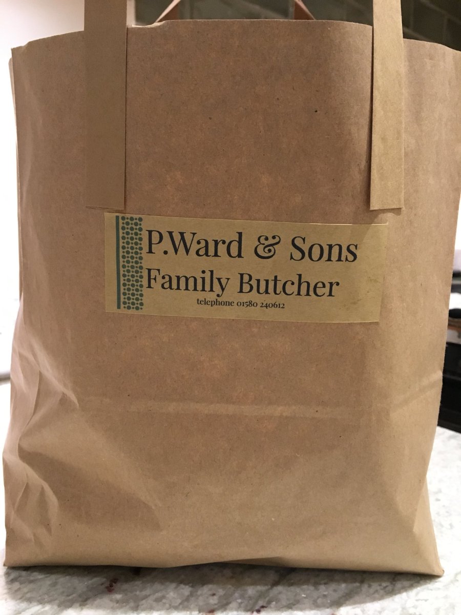 RupertConnell1's tweet photo. Well done Ward &amp; Son of Benenden Kent for reverting to brown paper bags to help reduce plastic bag pollution. These look so much smarter as well. https://t.co/6ax21OnQr3