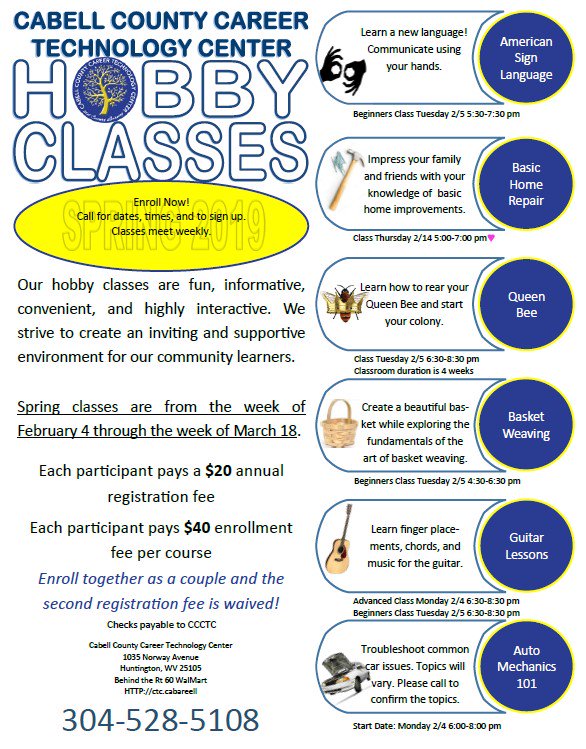 Join us for a Hobby Class!
