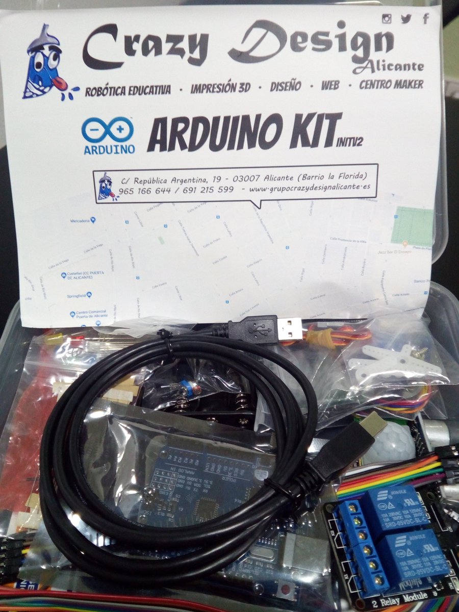 CrazyDesignA's tweet photo. Quieres iniciarte en el mundo de #arduino ? En nuestro centro podrás adquirir todo tipo de #kits de #electronica, #componentes y #formación específica que necesites. 

Somos tu centro de #formación en nuevas #tecnologías y #maker #especializado de #alicante. https://t.co/oeOMjlEnCx