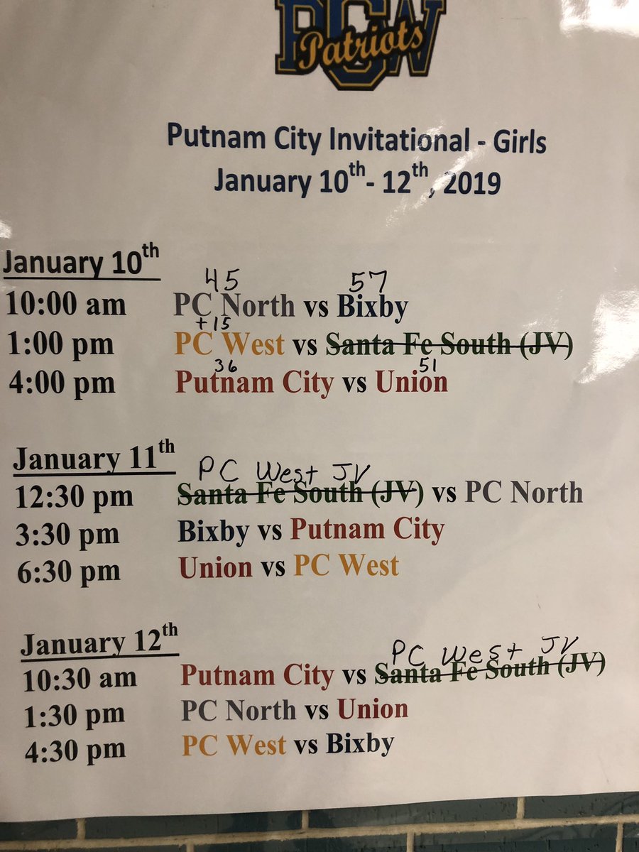 PitPatriot's tweet photo. Today's brackets for tonight's games! Come at 8pm to watch the boys revenge game against PCO😤 https://t.co/EK9BogrOEa