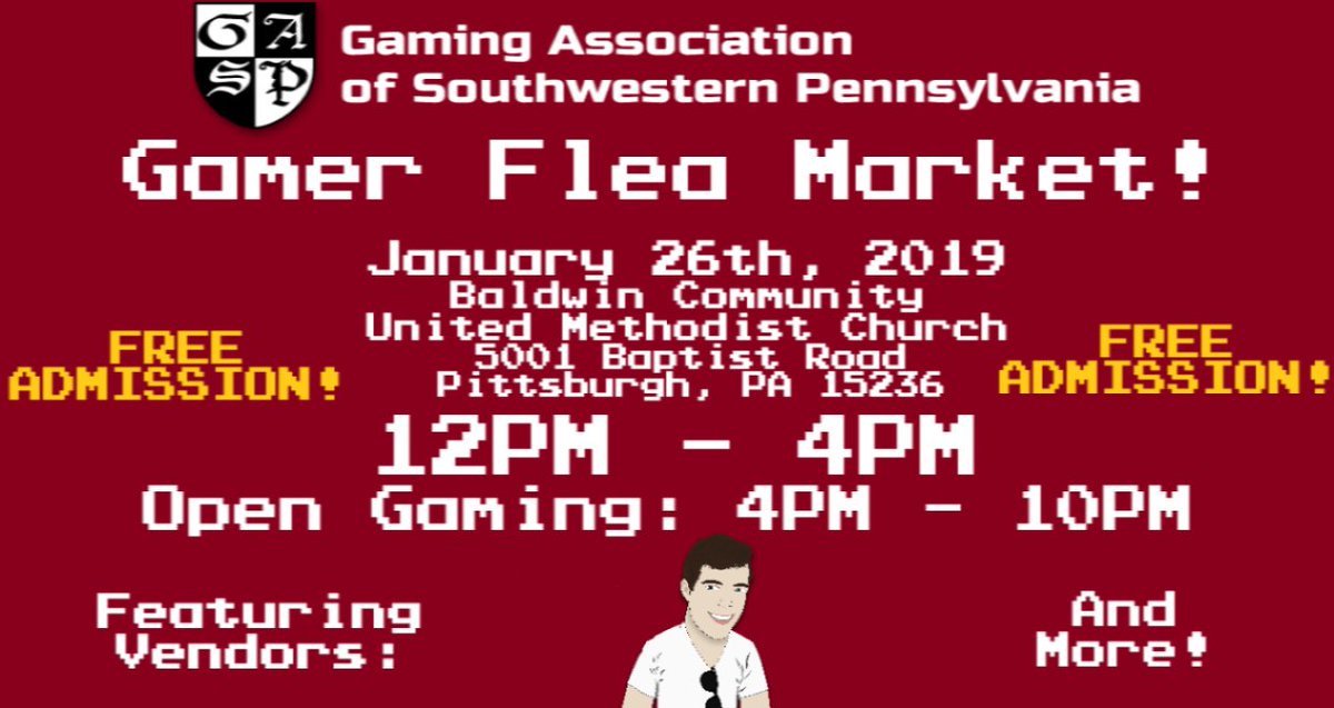 GamesByTeeohh's tweet photo. Our next show is at the Gamer Flea Market just south of Pittsburgh! This show also has lots of table top and board games for sale! Hope to see you all there! #GamesByTeeohh #Pittsburgh https://t.co/tQNfPoVBLB