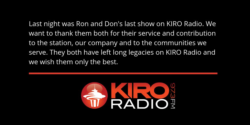 KIRO Radio 97.3 FM🎙 on Twitter "🚨 Programming Announcement 🚨…