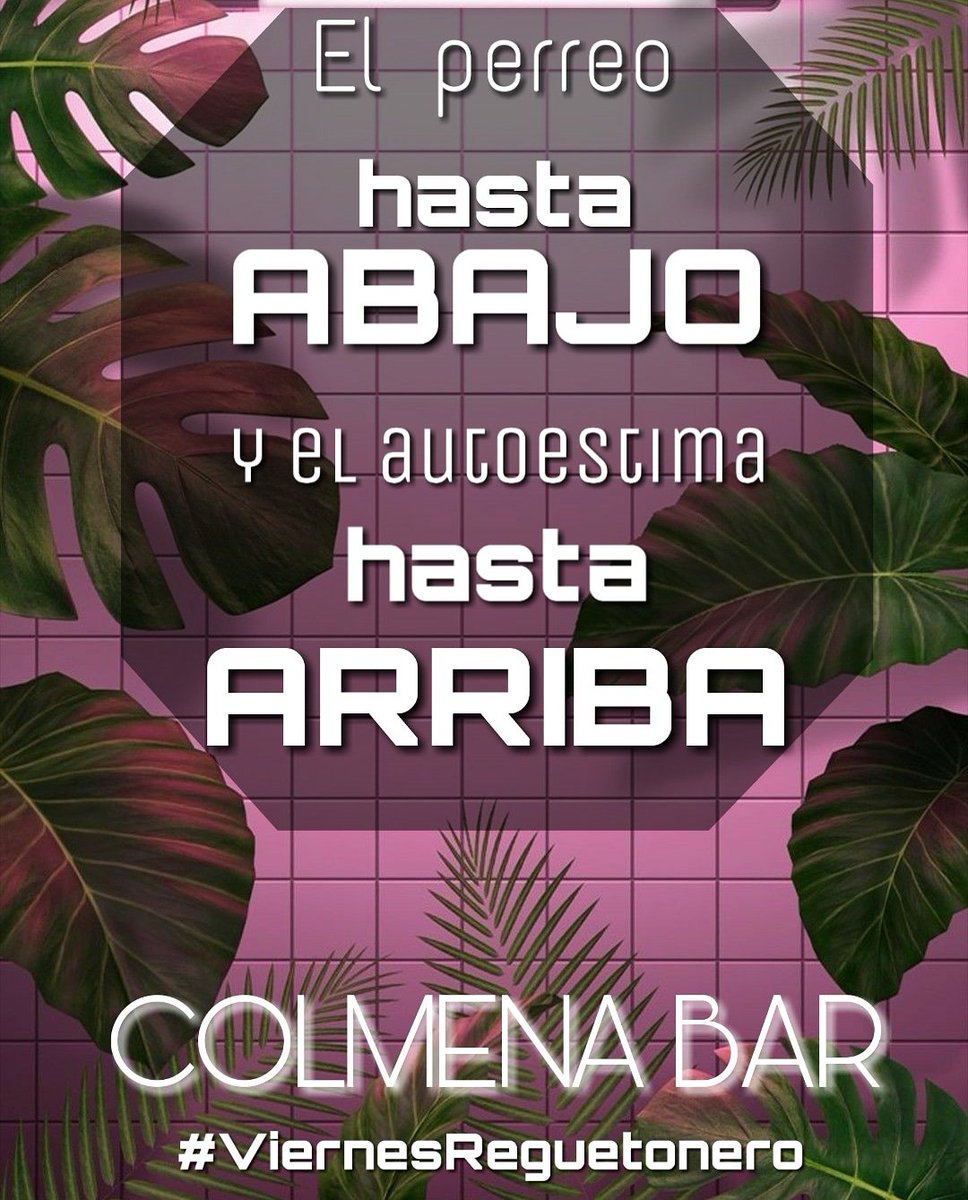 Ailenarano's tweet photo. Noche de Reggaetón viejo HOOOOY
#colmenabar https://t.co/3r9eYdV8Ur