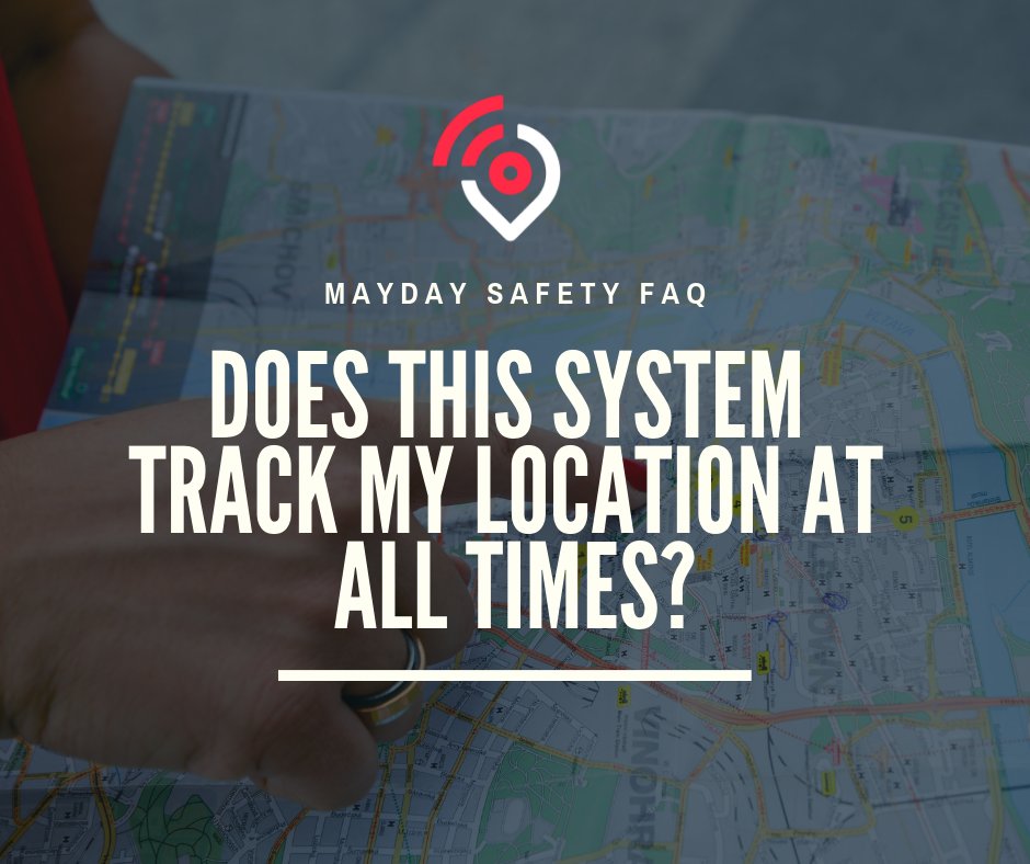 MaydaySafety's tweet photo. Answer: NO! When we designed the system, we had two priorities in mind: your safety and your privacy. Head over to our blog to read more --> https://t.co/xjoyNVKwSB

#FridayFAQ #FAQ #MaydaySafety #PublicSafety #safety #security #school #schoolsafety #workplacesafety #churchsafety https://t.co/QF1uYnpdRI
