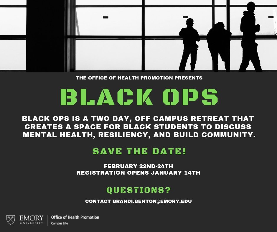 BeWellExcel's tweet image. Don’t forget that Black Ops registration opens on Monday, January 14th! #bewellexcel