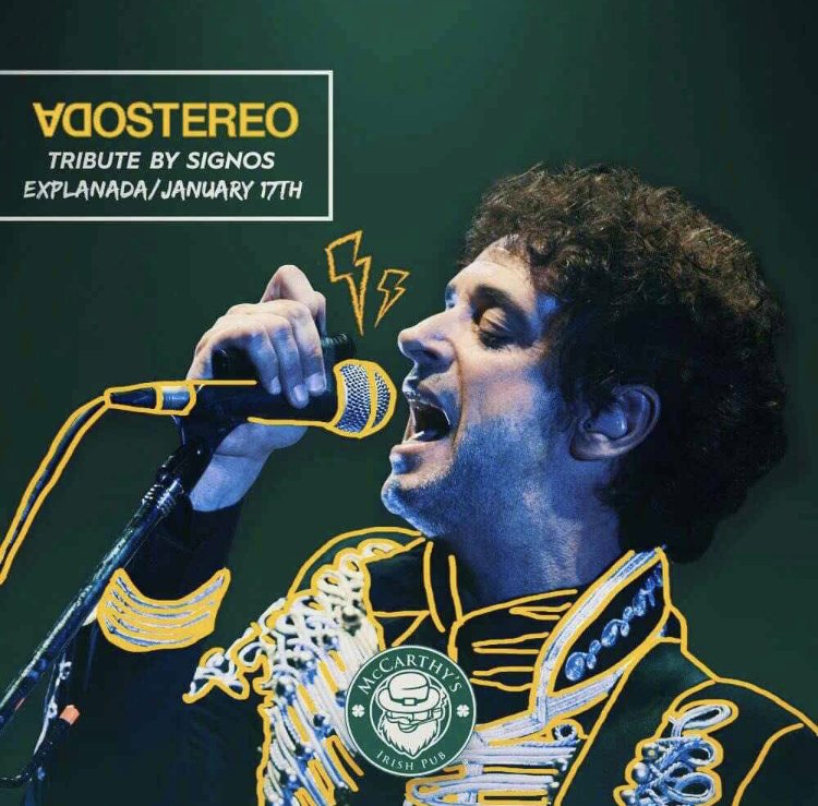 Canta los éxitos de Soda stereo con este tributo que tendrá lugar en @McCarthys_Offic este fin de semana. #Vivedetodo en #ExplanadaPuebla.
#EsMalltertainment