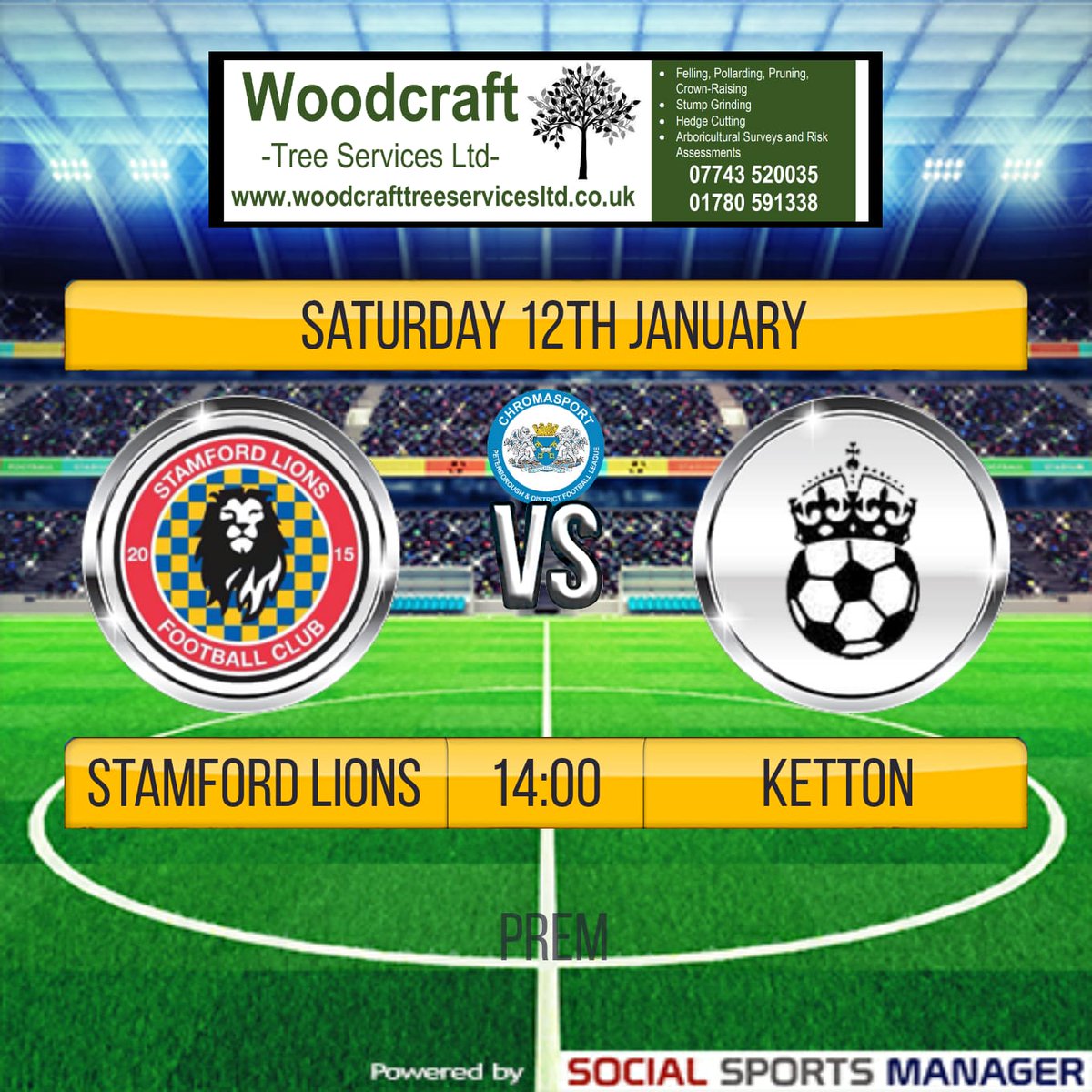 Tomorrow the first team make the short journey to fellow Senior Cup Semi finalists🏆Stamford Lions 👏👏👏

#Derby 

📌PE9 1UU 

Recent form 
1st <a href="/StamLions/">Stamford Lions FC</a> WWWWWW
5th Ketton WWWWLW

#Challenge @Mercury_JamesB <a href="/PDFLUK/">Peterborough & District Football League</a> <a href="/therutlandtimes/">Rutland Times</a> @rutland_radio ⚽️💙