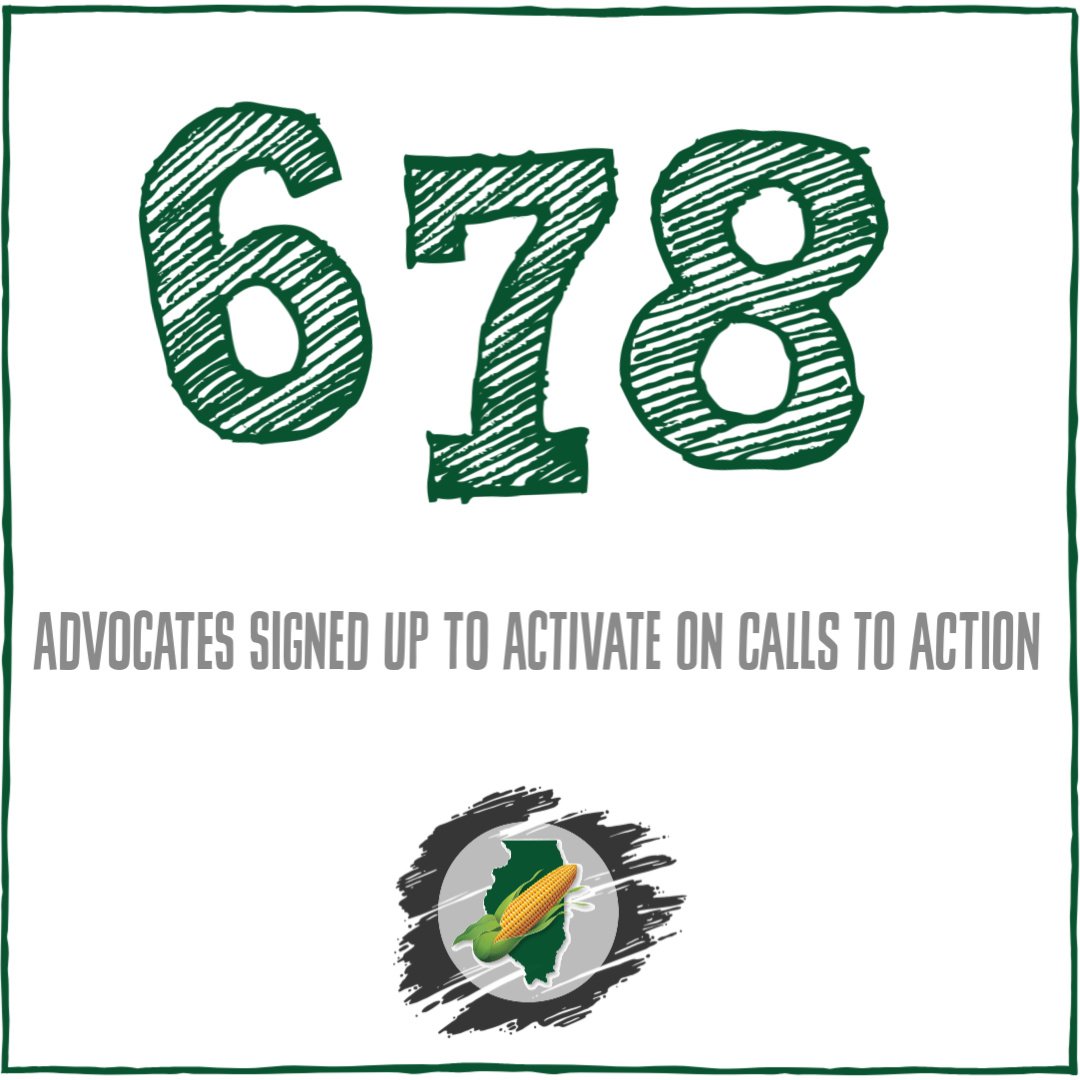 ilcorn's tweet image. 678 - That's how many leaders have signed up for our new action alert system. Are you call to action ready? Sign up now! #ILCorn #ByTheNumbers bit.ly/2RLFdmI
