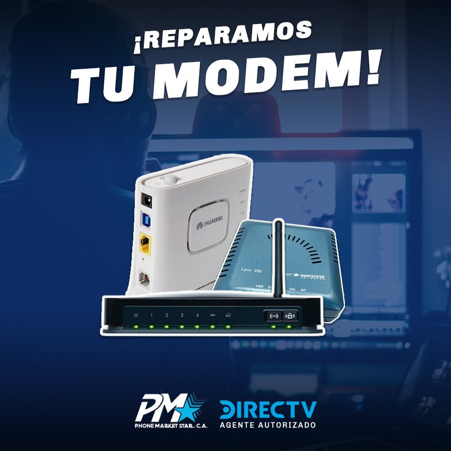 #19Ene Te brindamos el soporte técnico para tu modem Cantv, somos tu centro de servicio de confianza en el oeste de Caracas
Trabajamos hoy hasta 6 pm ¡Acércate!
#Pmsvenezuela #SoporteTécnico #Modem #Caracas #DIRECTV