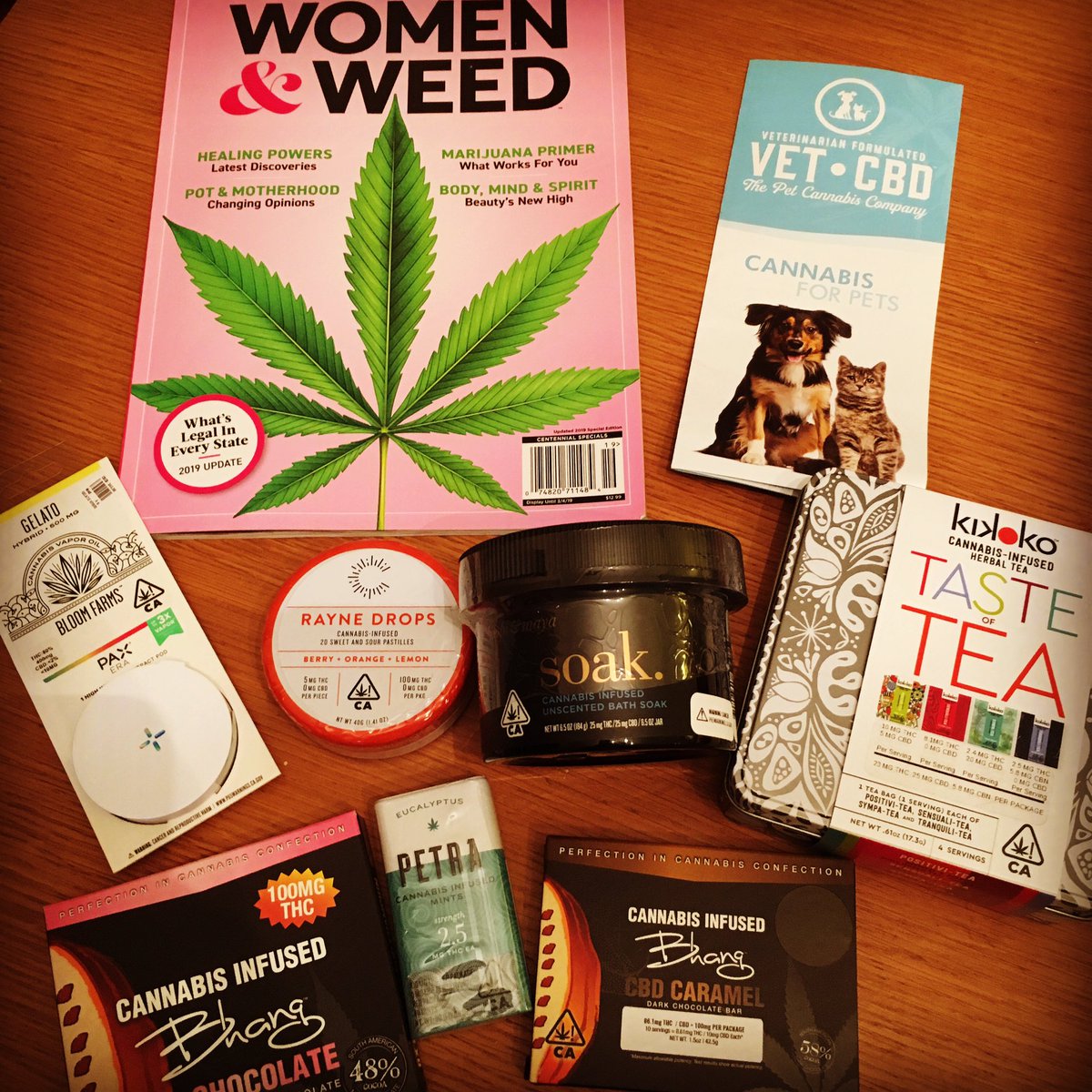 herbanium's tweet photo. Did a little market research today, #petramints a lovely microdosing #cannabis winner. Thanks, @KivaConfections! https://t.co/Ek96pnqASo