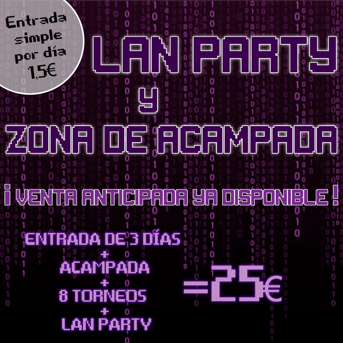CeresPlay's tweet photo. ¡Por fin ha llegado! 
La venta de entradas para la zona Lan de  #CeresPlay🐢 ya está disponible en nuestra página web
https://t.co/50ykD4PSO2 https://t.co/PkiNSbdDEj