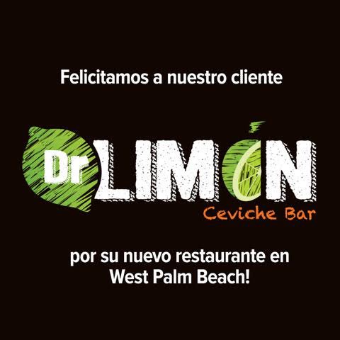 Felicitamos a nuestro cliente  <a href="/DrLimonOfficial/">Dr. Limon</a> por su nuevo restaurante en West Palm Beach!!!