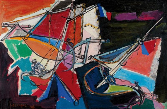 S_Galimberti's tweet photo. L'orage en mer, 1946  Charles #Lapicque  #art https://t.co/54J9zpyGlU