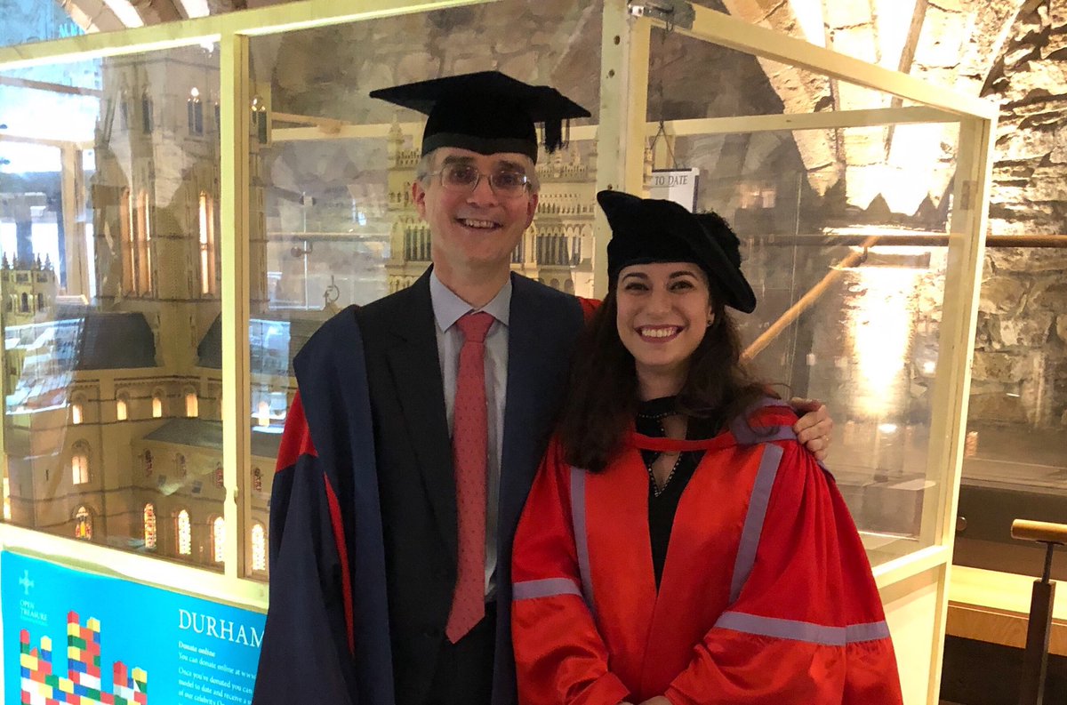 Congratulations Luiza and James on their PhD graduation day ⁦<a href="/DurhamChemistry/">Durham Chemistry</a>⁩ ⁦<a href="/durham_uni/">Durham University</a>⁩. Great theses on great work by great people. 👏👏👏