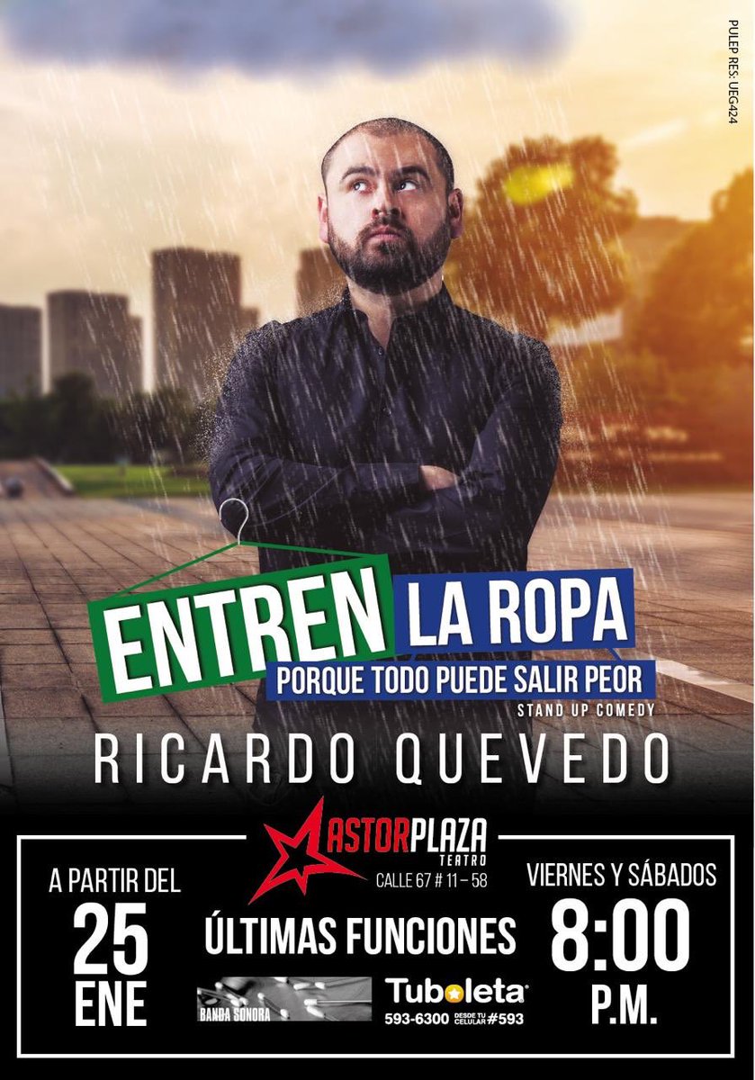 cejaspobladas's tweet photo. Qué fastidio esa gente que usa redes sociales solo para publicidad. Ayúdame a vengarme de ellos, es muy fácil, compra las boletas de mi show, acá te dejo el link 👉🏼👉🏼 https://t.co/IZ6FrDDEbX desde el 25 de enero, últimas funciones en Bogotá. @astorplaza https://t.co/dP4hgsnI9f