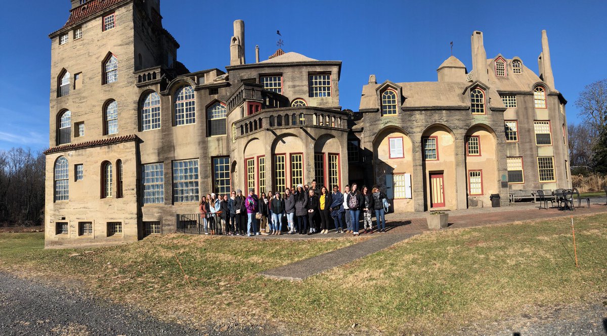 NBCceramics's tweet photo. Students learned about tile making today at the Henry Mercer Fonthill Museum! @NBCArt @EmerMatt https://t.co/lu12U18ajr